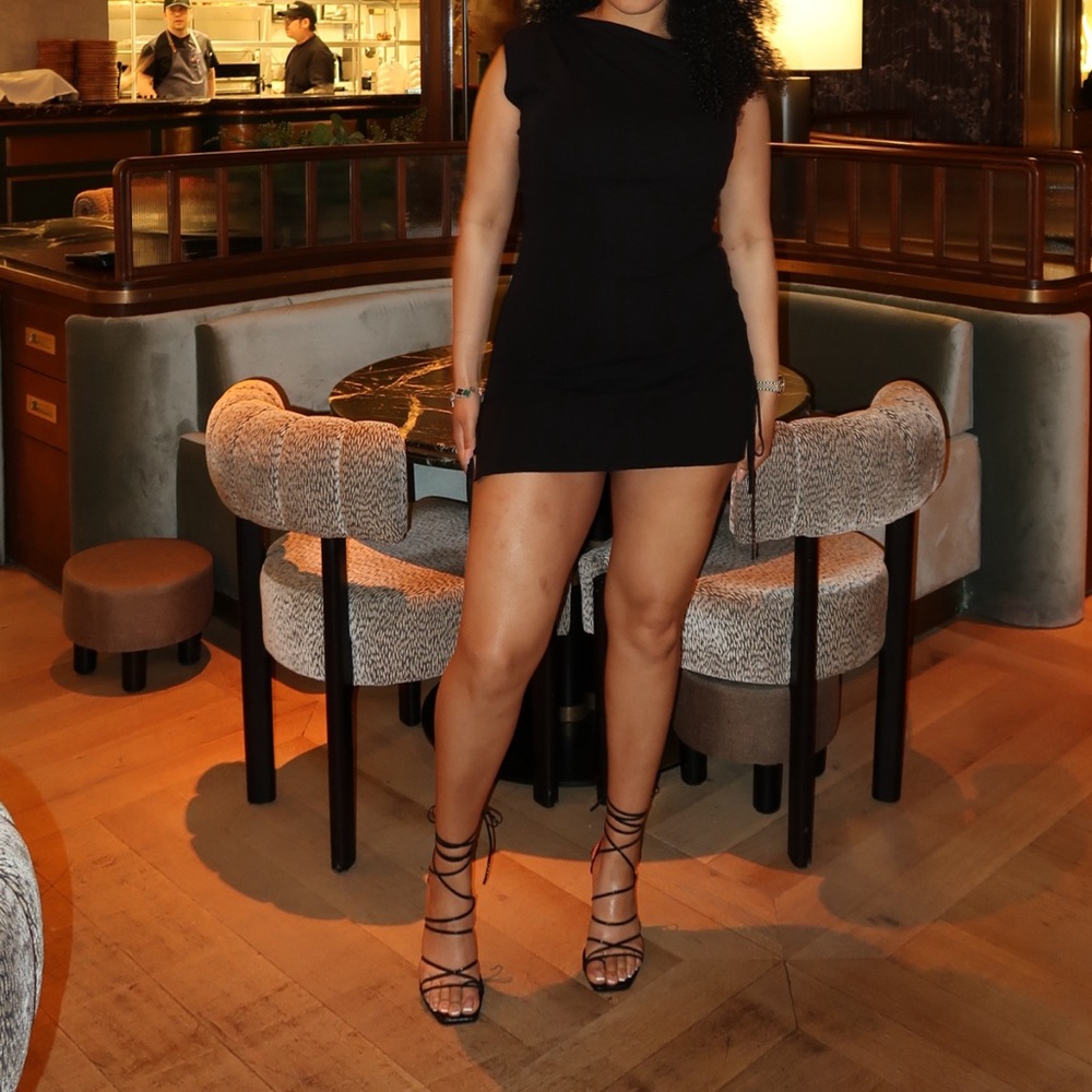 Lioness Black Bodycon Cocktail Dress